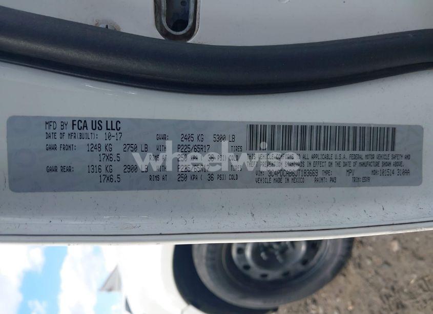 Photo 9 of 2018 Dodge Journey SE (VIN 3C4PDCAB6JT183669)