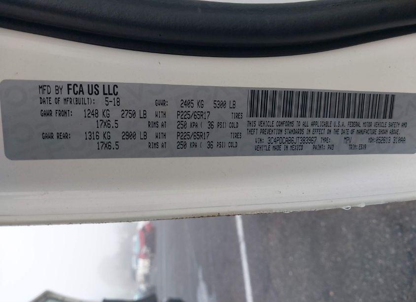 Photo 9 of 2018 Dodge Journey SE (VIN 3C4PDCAB6JT383967)