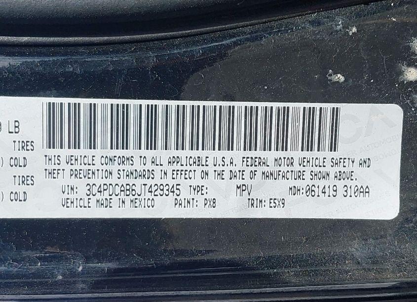Photo 9 of 2018 Dodge Journey SE (VIN 3C4PDCAB6JT429345)