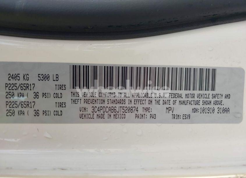 Photo 9 of 2018 Dodge Journey SE (VIN 3C4PDCAB6JT520874)