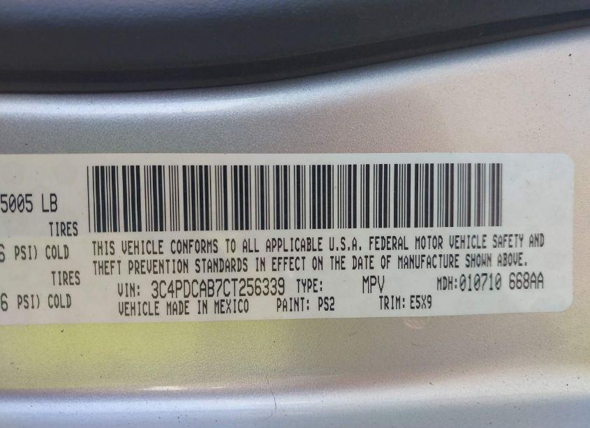 Photo 9 of 2012 Dodge Journey SE/AVP (VIN 3C4PDCAB7CT256339)