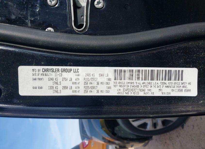 Photo 9 of 2014 Dodge Journey AMERICAN VALUE PKG (VIN 3C4PDCAB7ET170340)