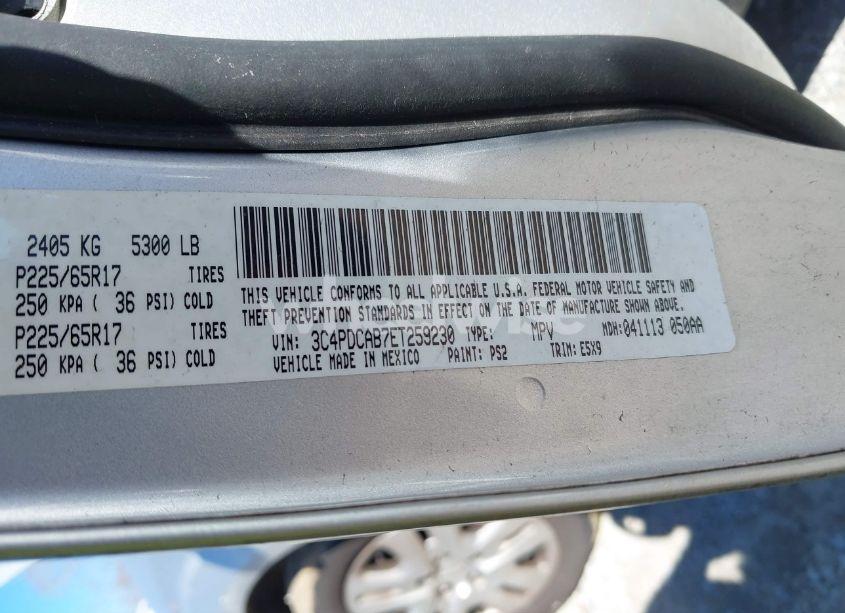 Photo 9 of 2014 Dodge Journey AMERICAN VALUE PKG (VIN 3C4PDCAB7ET259230)