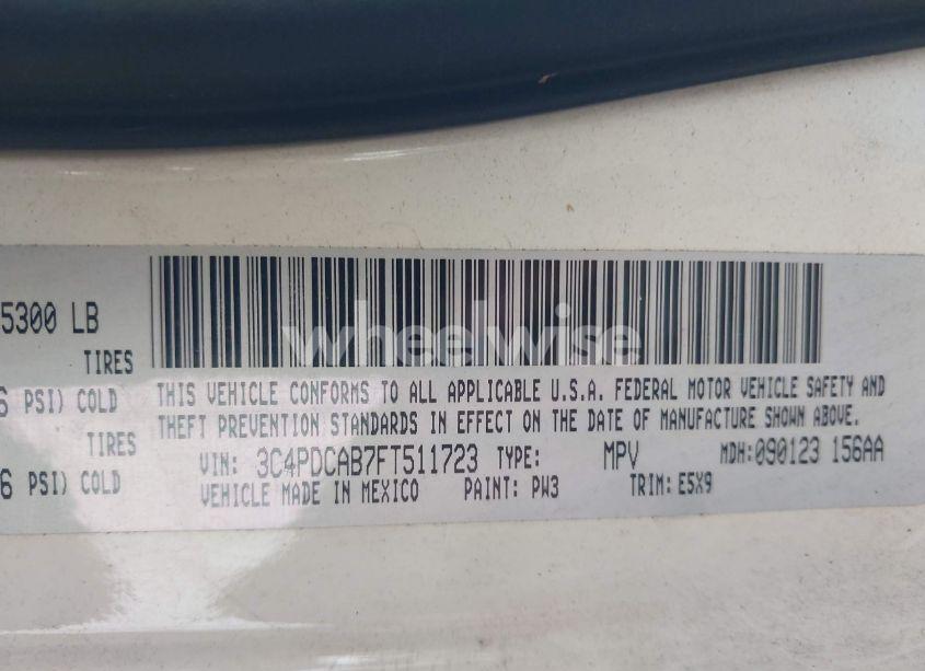 Photo 9 of 2015 Dodge Journey AMERICAN VALUE PKG (VIN 3C4PDCAB7FT511723)