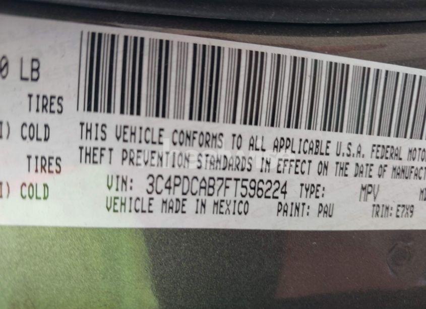 Photo 9 of 2015 Dodge Journey SE (VIN 3C4PDCAB7FT596224)