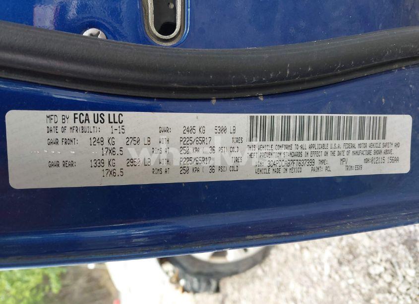 Photo 9 of 2015 Dodge Journey AMERICAN VALUE PKG (VIN 3C4PDCAB7FT637399)