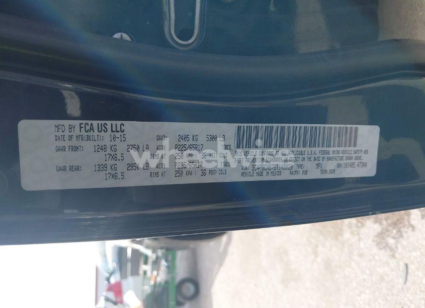 Photo 9 of 2016 Dodge Journey SE (VIN 3C4PDCAB7GT148020)