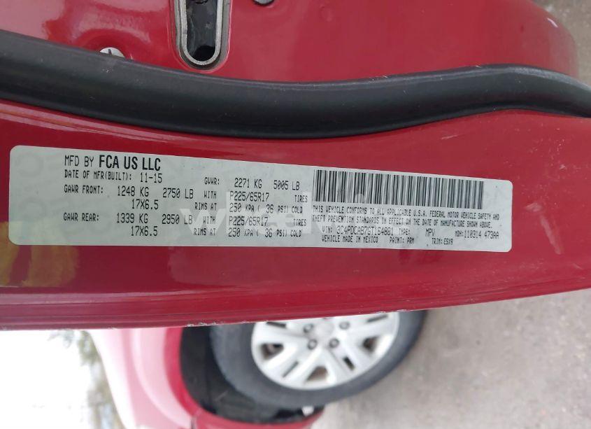 Photo 9 of 2016 Dodge Journey SE (VIN 3C4PDCAB7GT164881)