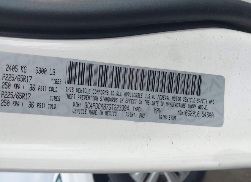 Photo 9 of 2016 Dodge Journey SE (VIN 3C4PDCAB7GT223394)