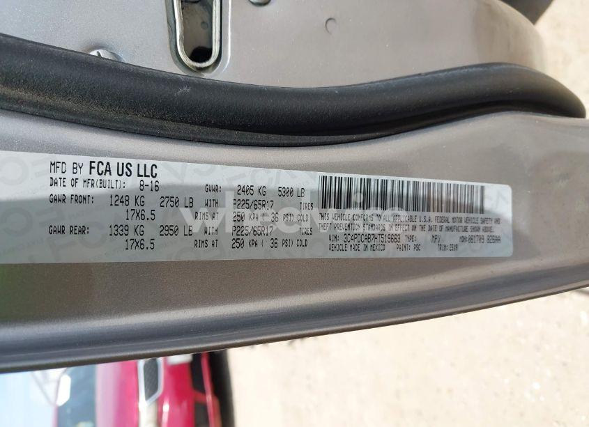 Photo 9 of 2017 Dodge Journey SE (VIN 3C4PDCAB7HT519663)