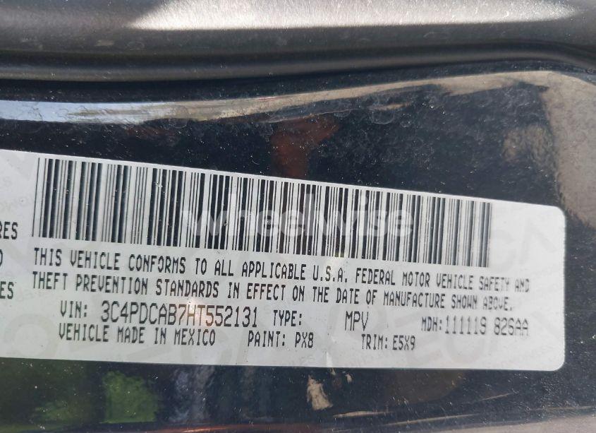 Photo 9 of 2017 Dodge Journey SE (VIN 3C4PDCAB7HT552131)