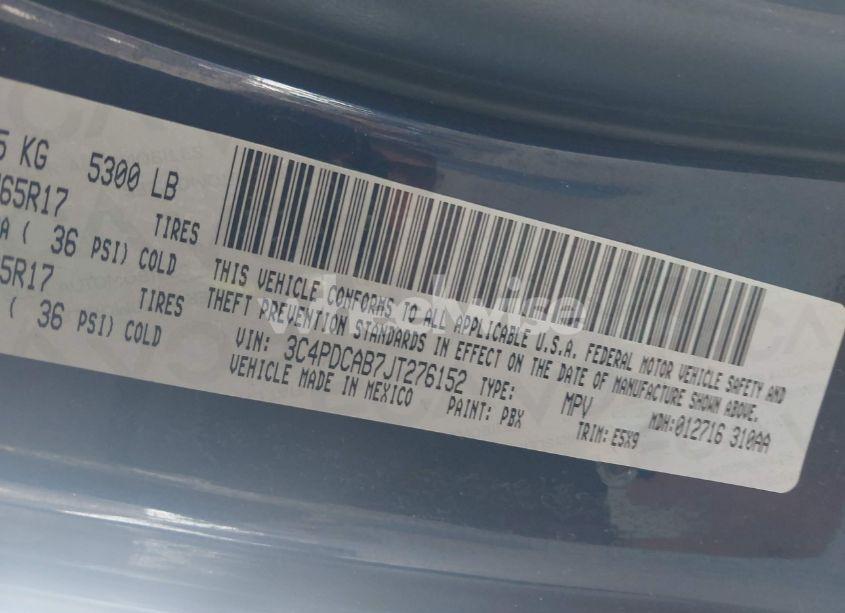 Photo 9 of 2018 Dodge Journey SE (VIN 3C4PDCAB7JT276152)