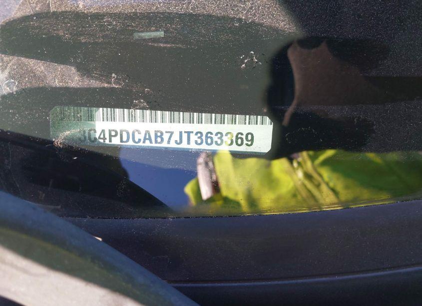 Photo 9 of 2018 Dodge Journey SE (VIN 3C4PDCAB7JT363369)