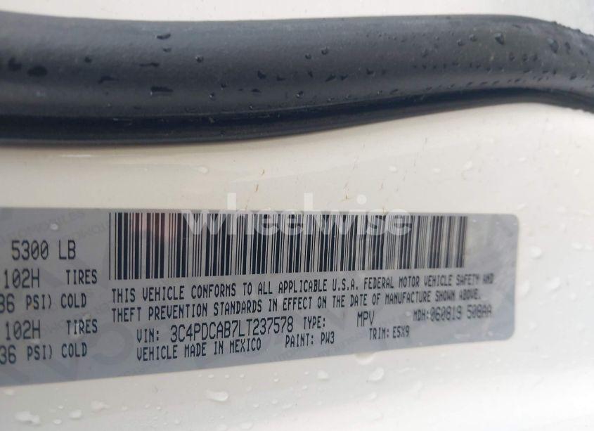 Photo 9 of 2020 Dodge Journey SE VALUE (VIN 3C4PDCAB7LT237578)