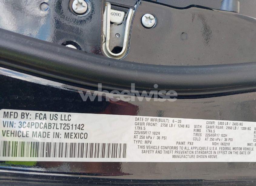 Photo 9 of 2020 Dodge Journey SE VALUE (VIN 3C4PDCAB7LT251142)