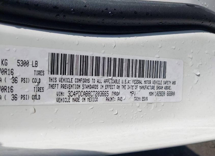 Photo 9 of 2012 Dodge Journey SE/AVP (VIN 3C4PDCAB8CT203665)