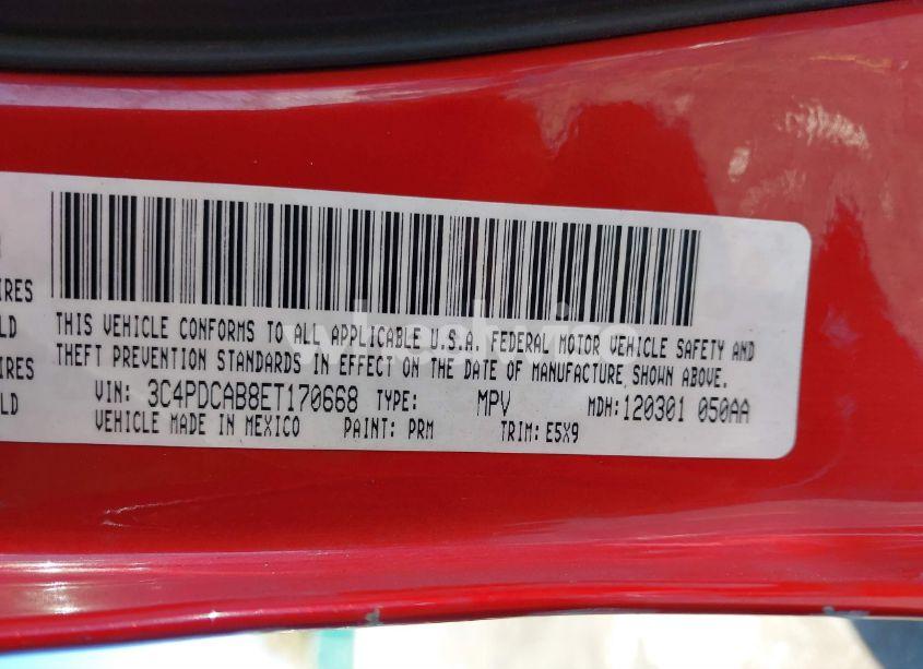 Photo 9 of 2014 Dodge Journey AMERICAN VALUE PKG (VIN 3C4PDCAB8ET170668)