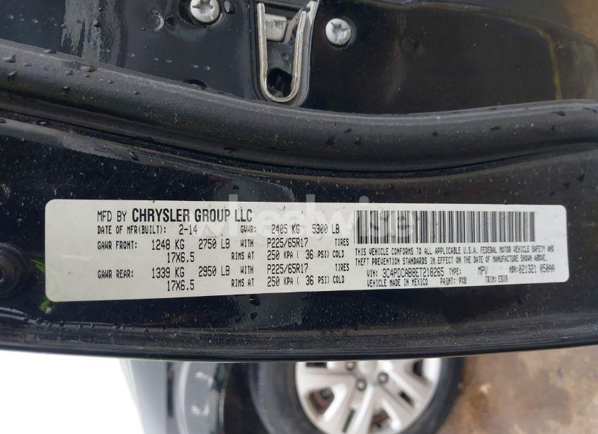 Photo 9 of 2014 Dodge Journey AMERICAN VALUE PKG (VIN 3C4PDCAB8ET218265)