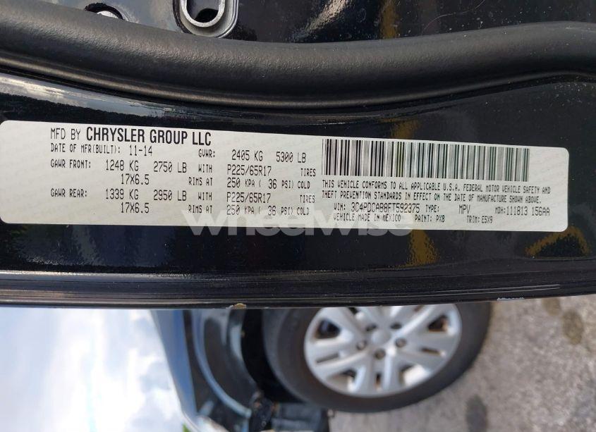 Photo 9 of 2015 Dodge Journey AMERICAN VALUE PKG (VIN 3C4PDCAB8FT592375)