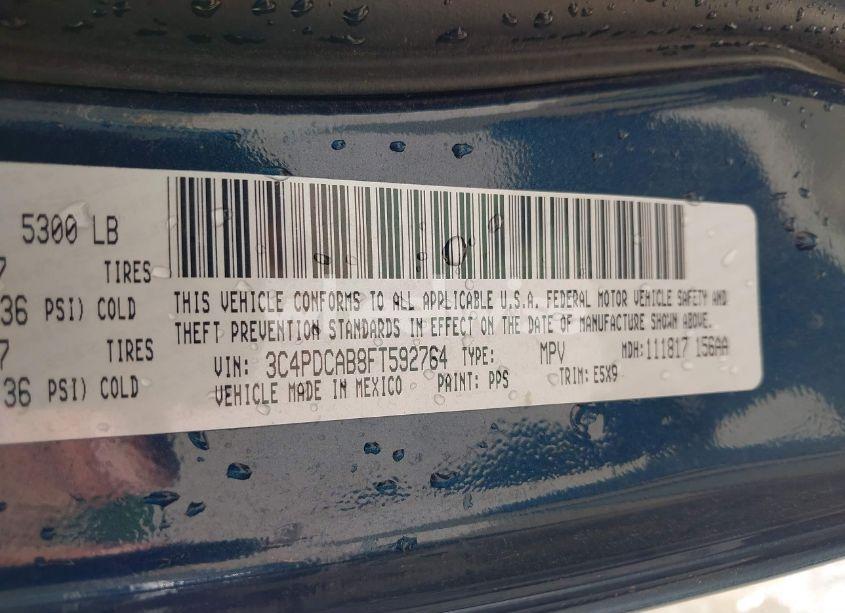 Photo 9 of 2015 Dodge Journey AMERICAN VALUE PKG (VIN 3C4PDCAB8FT592764)