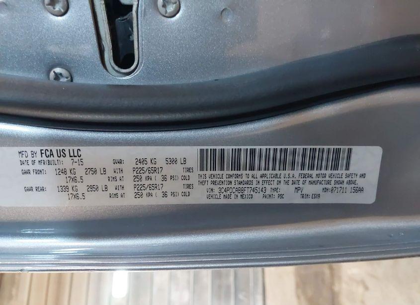 Photo 9 of 2015 Dodge Journey AMERICAN VALUE PKG (VIN 3C4PDCAB8FT745143)