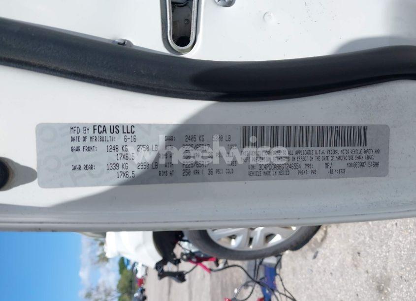 Photo 9 of 2016 Dodge Journey SE (VIN 3C4PDCAB8GT246554)