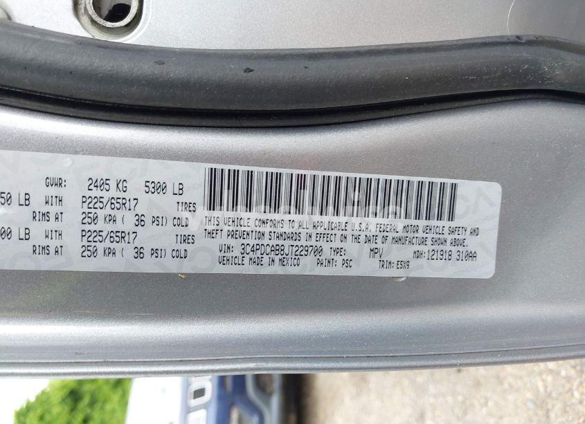 Photo 9 of 2018 Dodge Journey SE (VIN 3C4PDCAB8JT229700)