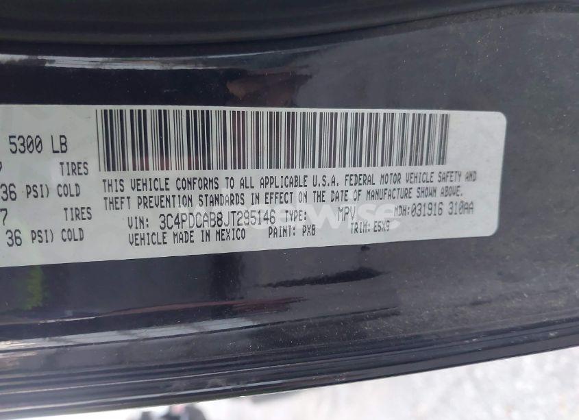 Photo 9 of 2018 Dodge Journey SE (VIN 3C4PDCAB8JT295146)