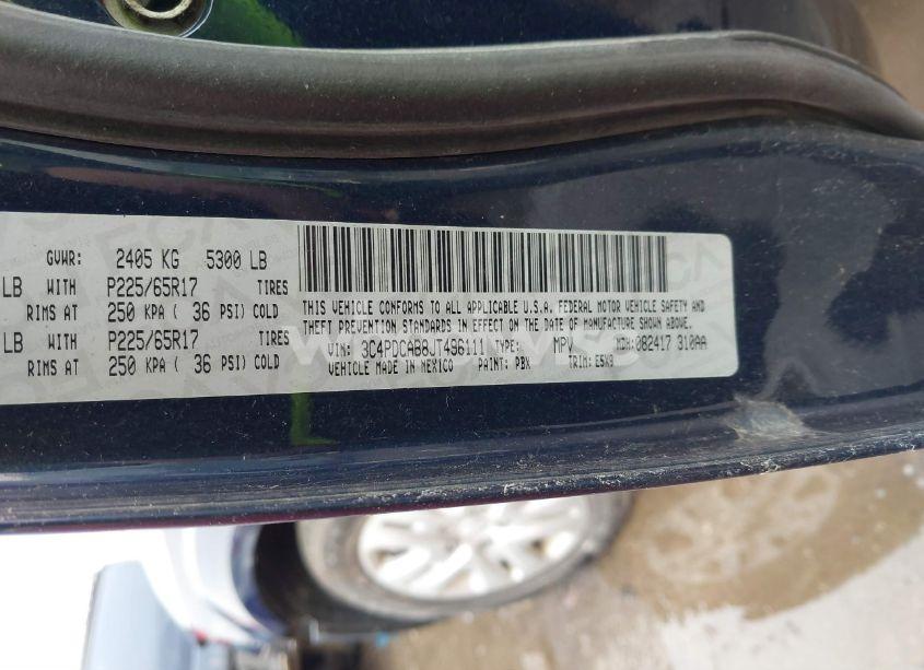 Photo 9 of 2018 Dodge Journey SE (VIN 3C4PDCAB8JT496111)