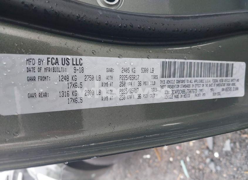 Photo 8 of 2018 Dodge Journey SE (VIN 3C4PDCAB8JT507673)