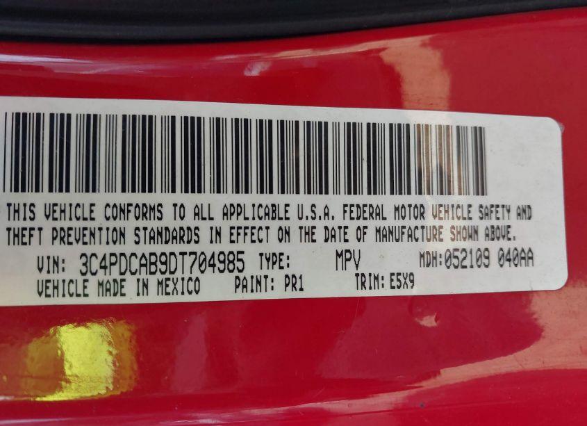 Photo 9 of 2013 Dodge Journey (VIN 3C4PDCAB9DT704985)