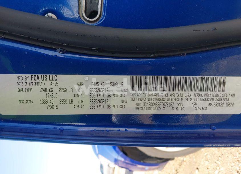 Photo 9 of 2015 Dodge Journey AMERICAN VALUE PKG (VIN 3C4PDCAB9FT679167)