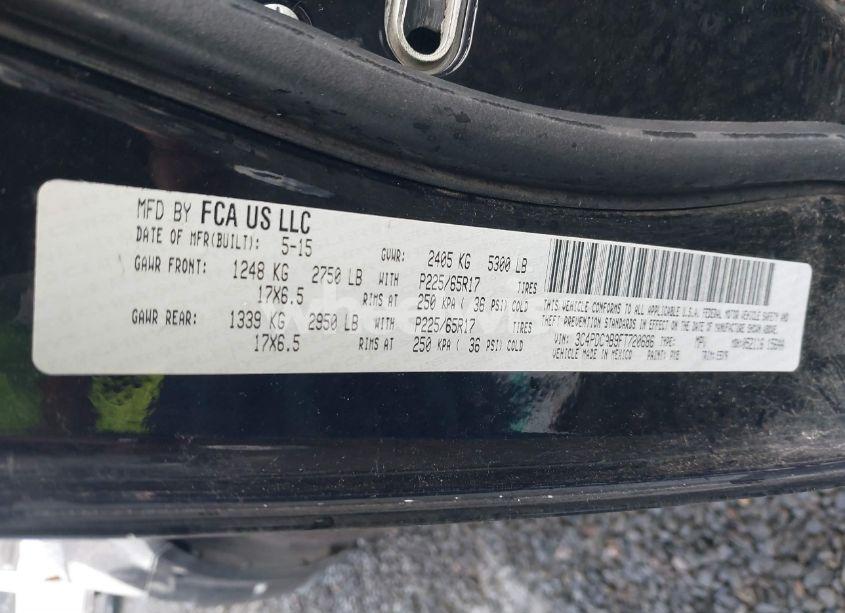 Photo 9 of 2015 Dodge Journey AMERICAN VALUE PKG (VIN 3C4PDCAB9FT720686)