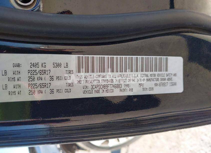 Photo 9 of 2015 Dodge Journey AMERICAN VALUE PKG (VIN 3C4PDCAB9FT746883)