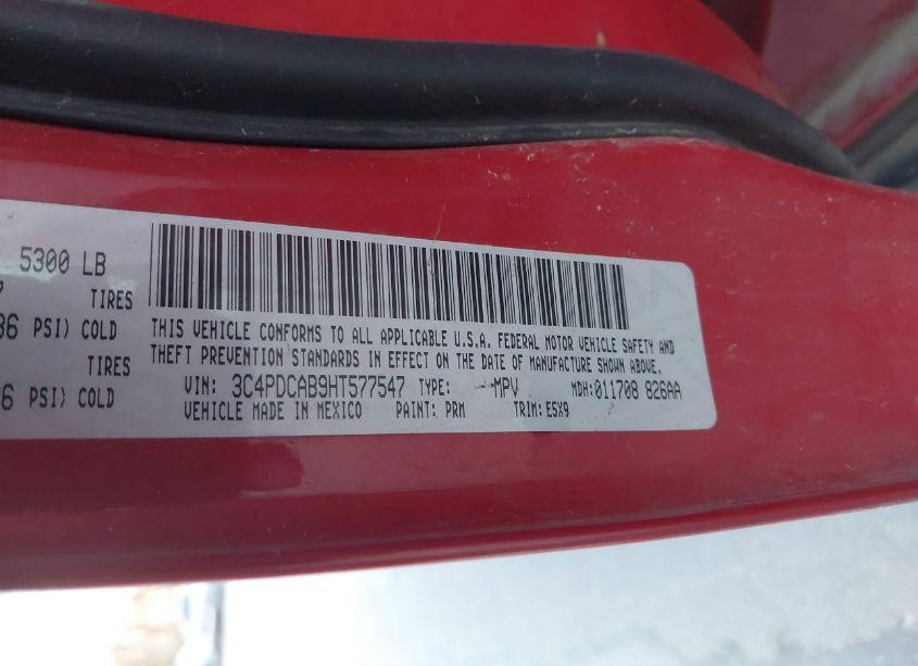 Photo 9 of 2017 Dodge Journey SE (VIN 3C4PDCAB9HT577547)