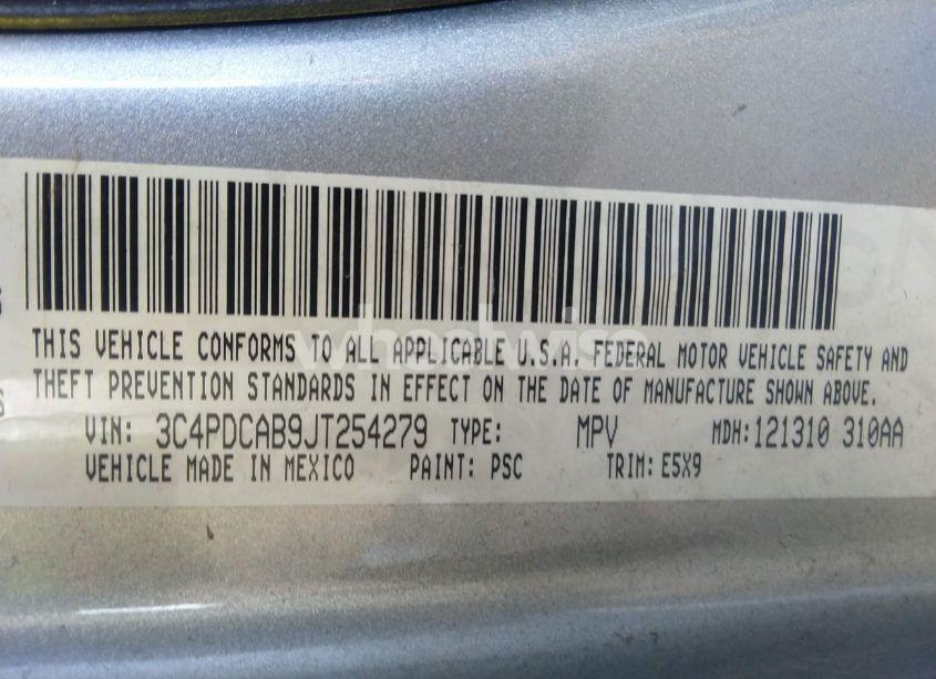 Photo 9 of 2018 Dodge Journey SE (VIN 3C4PDCAB9JT254279)