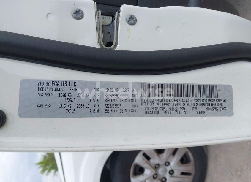 Photo 9 of 2018 Dodge Journey SE (VIN 3C4PDCAB9JT301892)