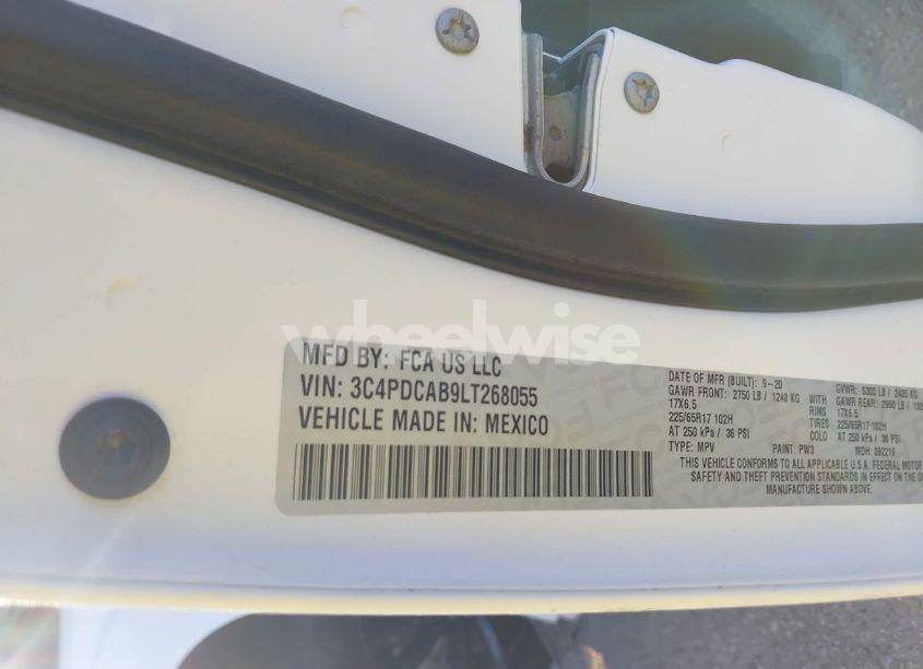 Photo 9 of 2020 Dodge Journey SE VALUE (VIN 3C4PDCAB9LT268055)