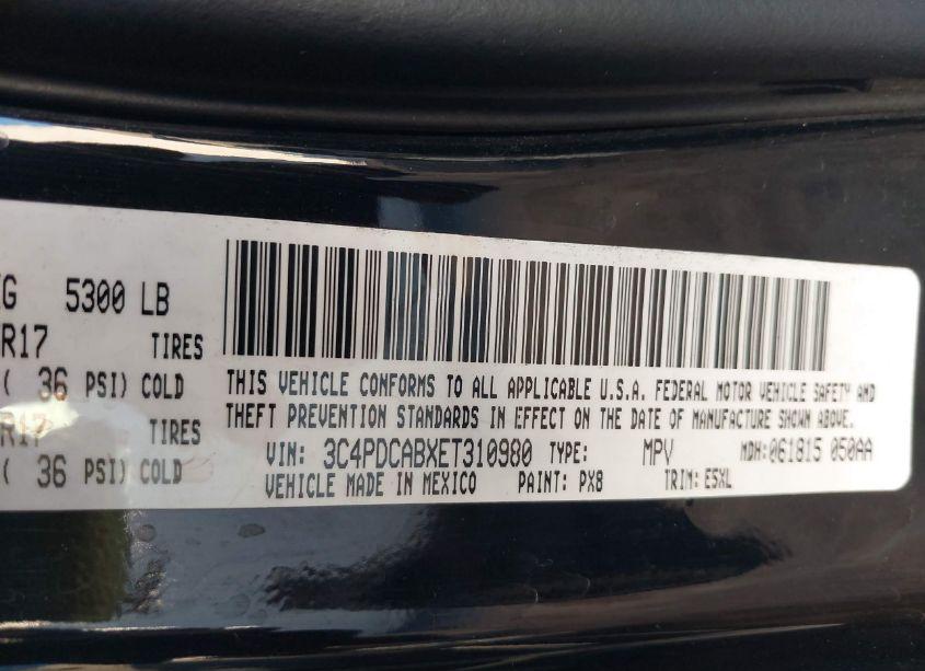 Photo 9 of 2014 Dodge Journey AMERICAN VALUE PKG (VIN 3C4PDCABXET310980)