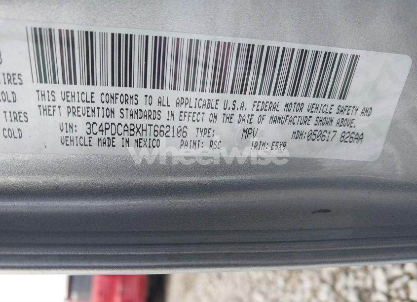 Photo 9 of 2017 Dodge Journey SE (VIN 3C4PDCABXHT662106)