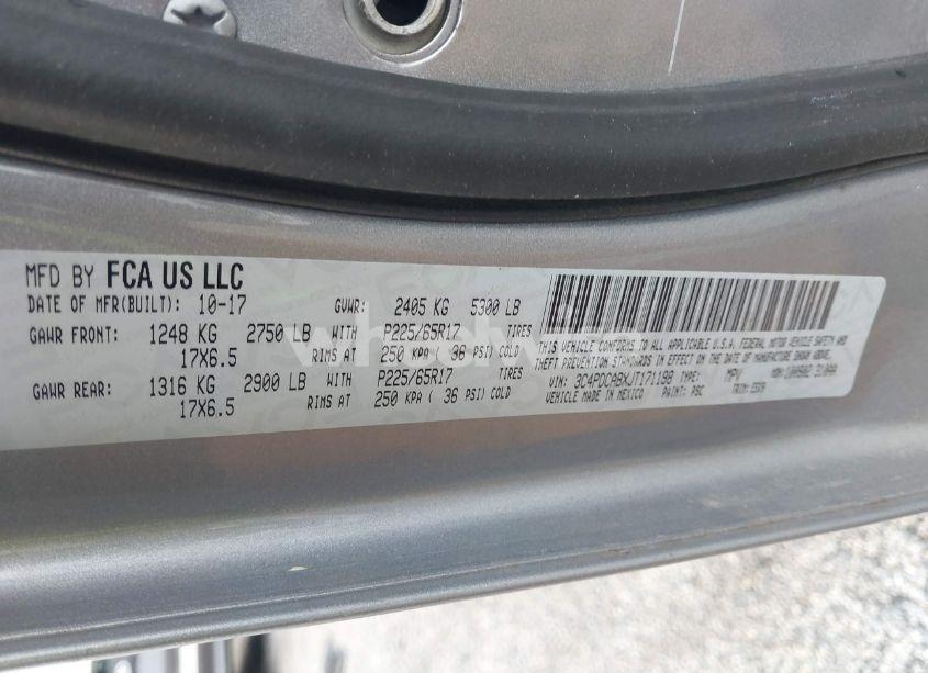 Photo 9 of 2018 Dodge Journey SE (VIN 3C4PDCABXJT171198)