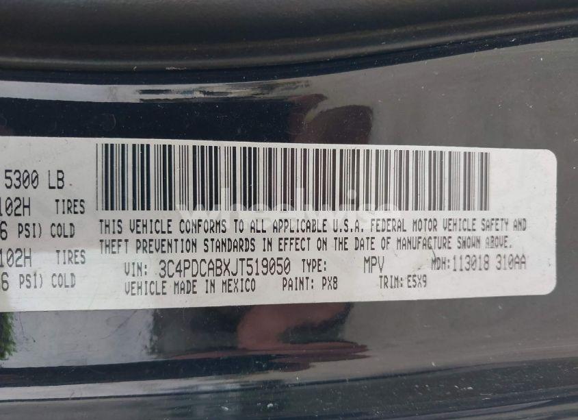 Photo 9 of 2018 Dodge Journey SE (VIN 3C4PDCABXJT519050)