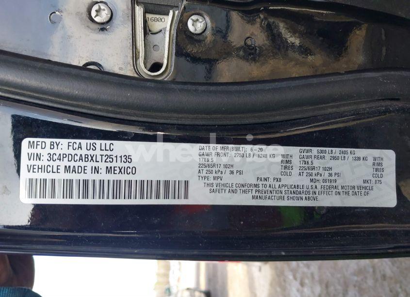 Photo 9 of 2020 Dodge Journey SE VALUE (VIN 3C4PDCABXLT251135)