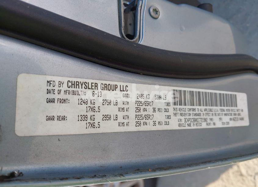 Photo 9 of 2013 Dodge Journey SXT (VIN 3C4PDCBB0DT721902)