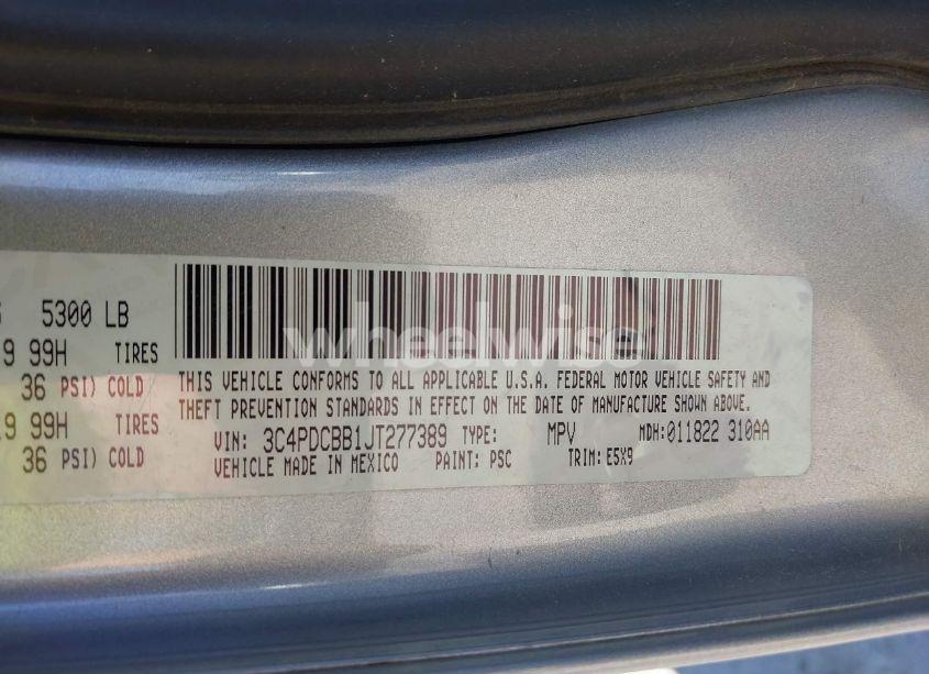 Photo 9 of 2018 Dodge Journey SXT (VIN 3C4PDCBB1JT277389)