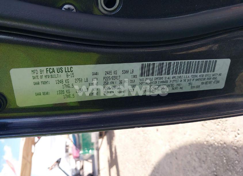 Photo 9 of 2016 Dodge Journey SXT (VIN 3C4PDCBB2GT104781)