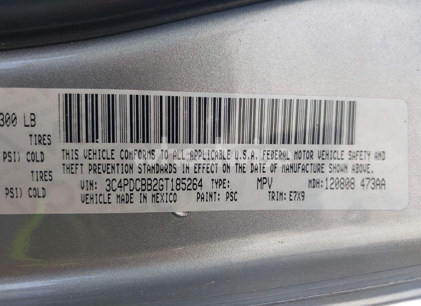 Photo 9 of 2016 Dodge Journey SXT (VIN 3C4PDCBB2GT185264)