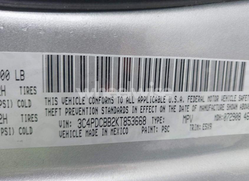 Photo 9 of 2019 Dodge Journey SE (VIN 3C4PDCBB2KT853668)