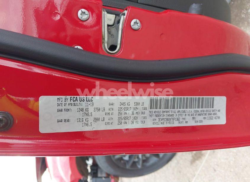 Photo 9 of 2019 Dodge Journey (VIN 3C4PDCBB2KT871362)