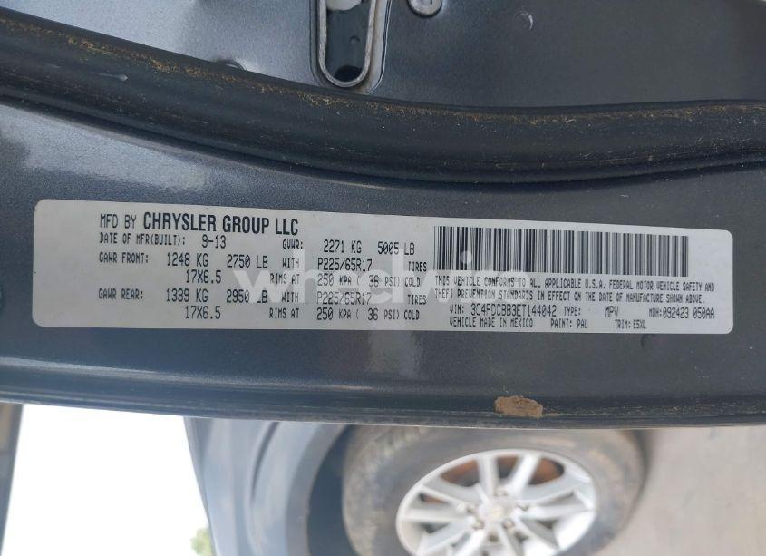 Photo 9 of 2014 Dodge Journey SXT (VIN 3C4PDCBB3ET144042)